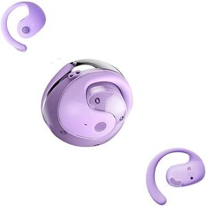 purple noise canceling open ear headphones